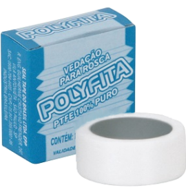 Fita Teflon veda Rosca 18mm x 50m - Polyfita